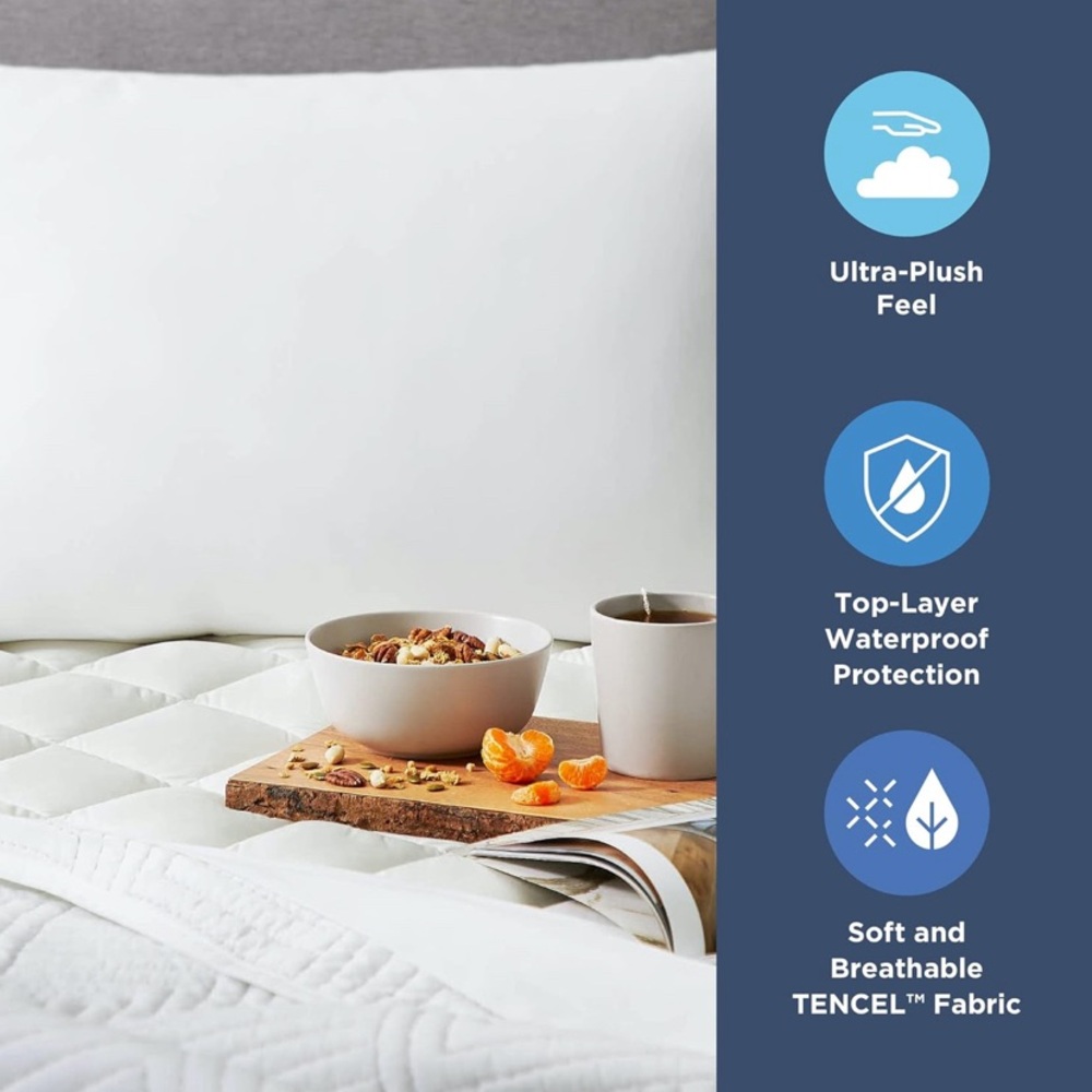 Dr. Oz Good Life Safe in Bed Mattress Pad Waterproof Mattress Protector (Full)